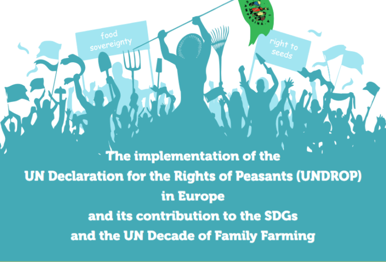 Infographic for the implementation of Peasants rights in Europe!