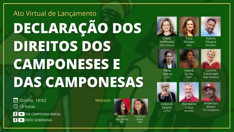 Lanzamiento del folleto de la UNDROP en Brasil: ¡Potencia, esperanza y resistencia!