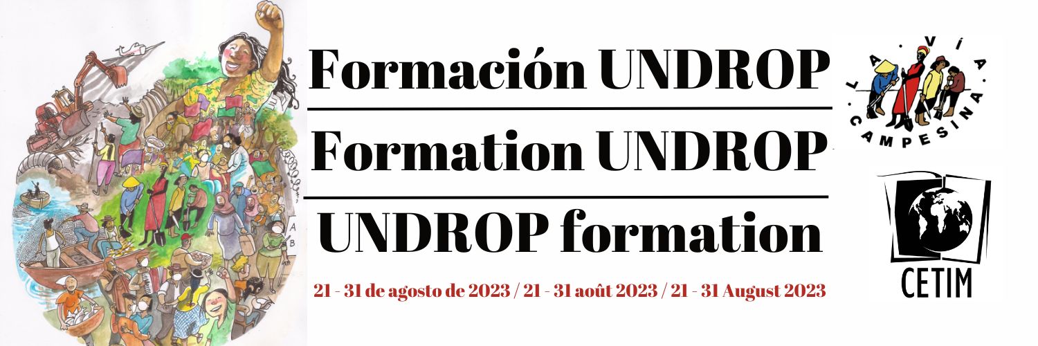 S Minaire De Formation Sur L Undrop Session Les Droits Cl S Defending Peasants Rights