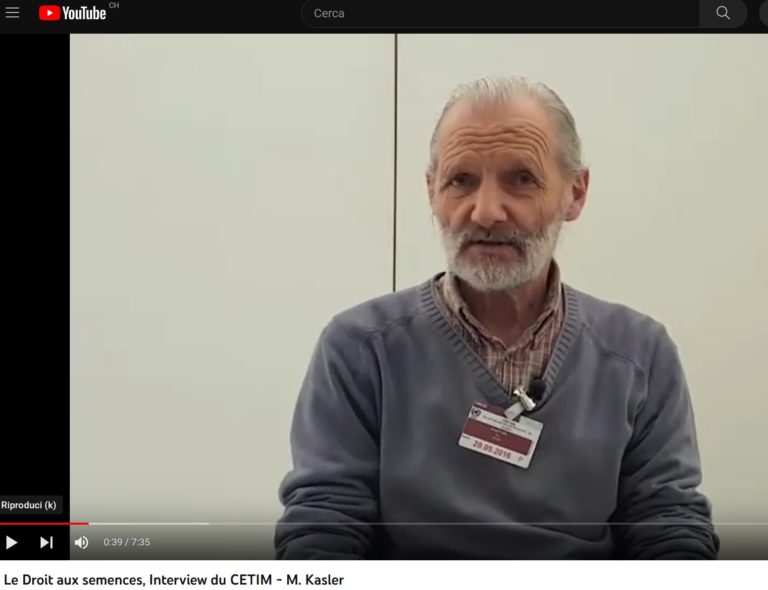 Vídeo-entrevista con Guy Kastler (LVC): La importancia del derecho a las semillas para las/os campesinas/os