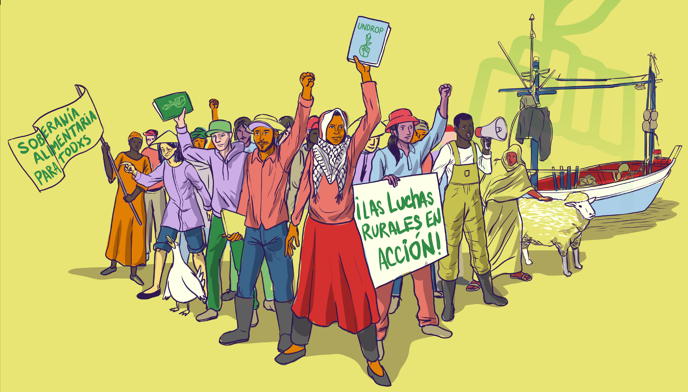 Vídeo de nuestro seminario web: ¡LUCHAS RURALES EN ACCIÓN! Las luchas de lxs titulares de derechos de la UNDROP por unos sistemas alimentarios justos y sostenibles