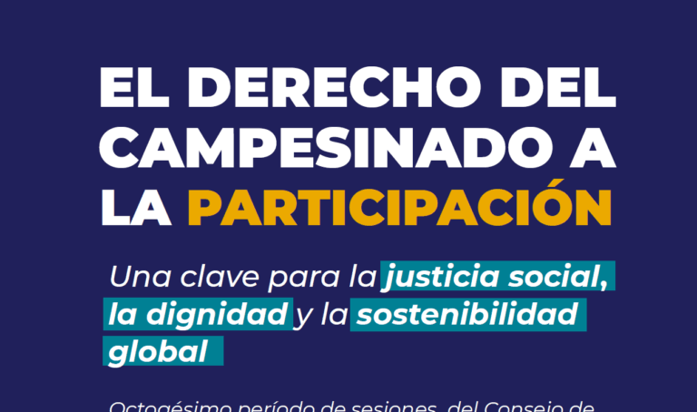 Cartilla sobre el Derecho a la Participación de los Pueblos Rurales