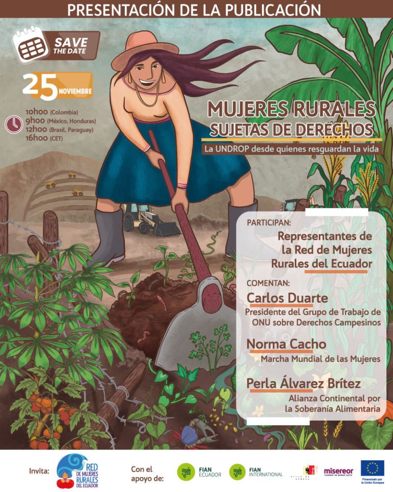 Mujeres rurales sujetas de derechos: la UNDROP desde quienes resguardan la vida