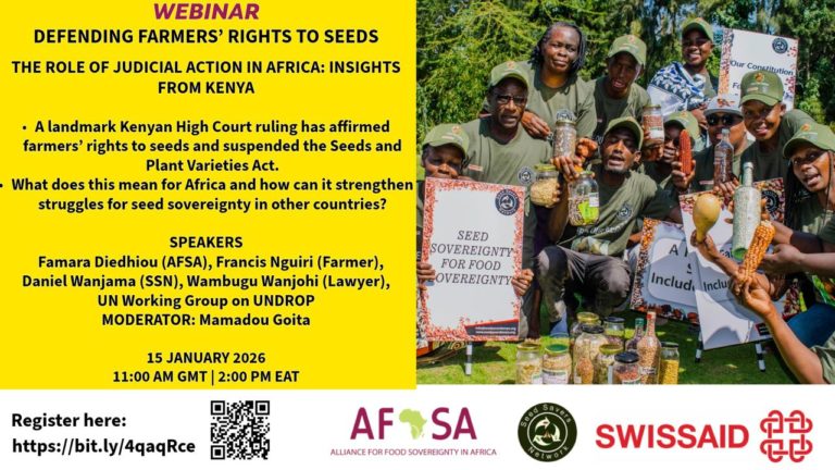 [WEBINAR] Defending Farmers’ Rights to Seeds: The Role of Judicial Action in Africa — Insights from Kenya.