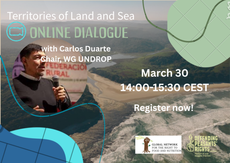 Territories of Land and Sea: Online dialogue with Carlos Duarte, Chair of the UN Working Group on UNDROP