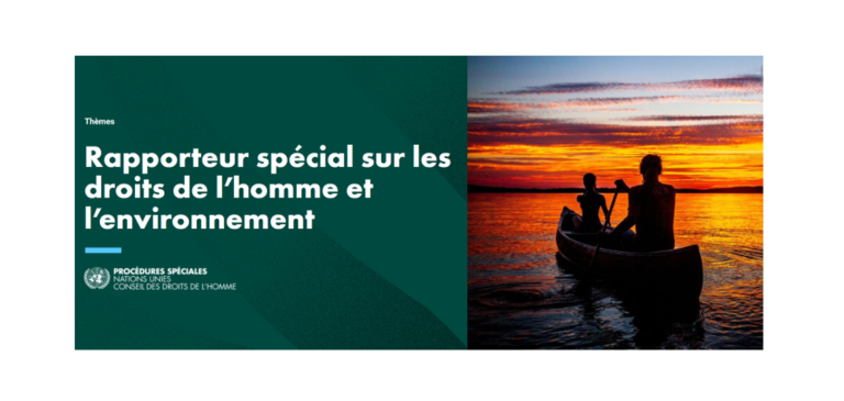 Appel à contributions : défenseur-es des droits humains et de l’environnement et le droit humain à un environnement sain